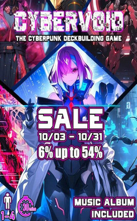 Cybervoid: The Cyberpunk Deckbuilding Game poster