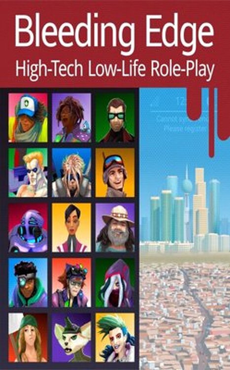 BLEEDING EDGE: High-Tech Low-Life Role-Play poster